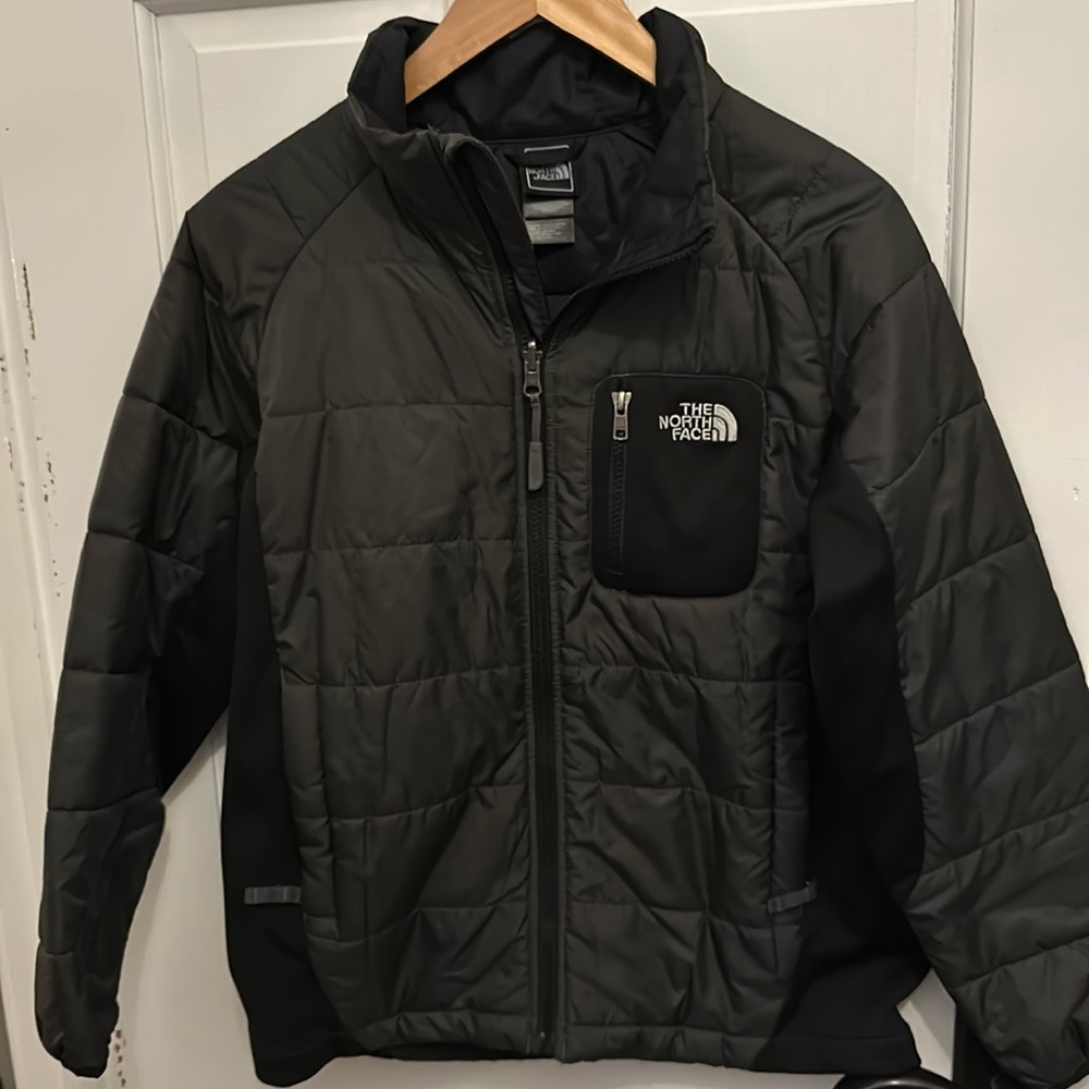 North Face black coat 14-16